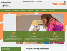 Tablet Screenshot of mymontessori.org